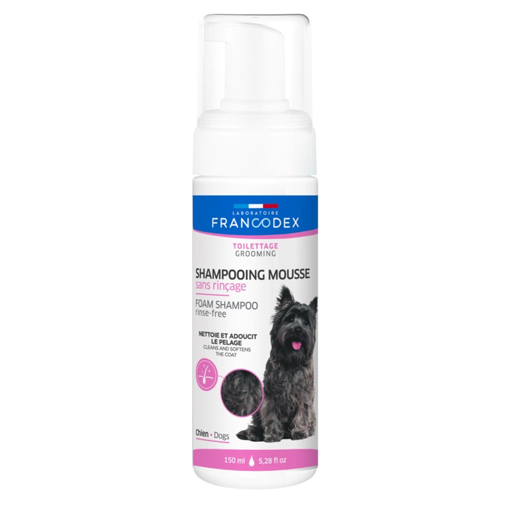 FRANCODEX Szampon w Piance dla Psa Bez Spłukiwania Rumianek 150ml Suchy